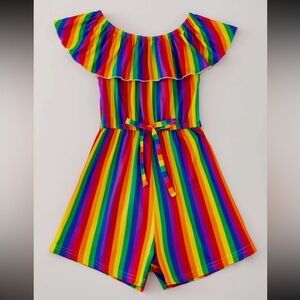 Colorful Striped Kids Romper